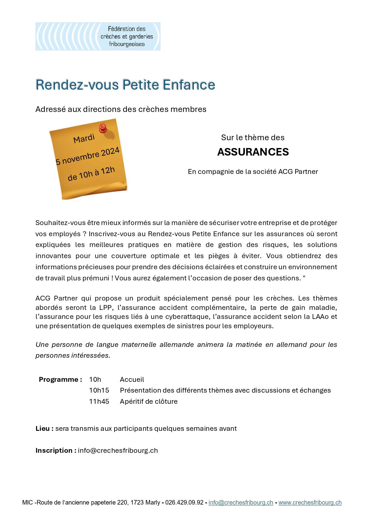 Image Rendez-vous Petite Enfance - 5.11.24 