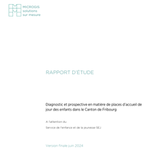 Image Rapport sur l’adéquation entre l’offre et les besoins en places d’accueil extrafamilial dans le canton de Fribourg