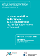 Image La documentation pédagogique: quelles inspirations retirer des expériences italiennes?